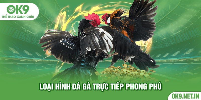 Loại hình đá gà trực tiếp phong phú